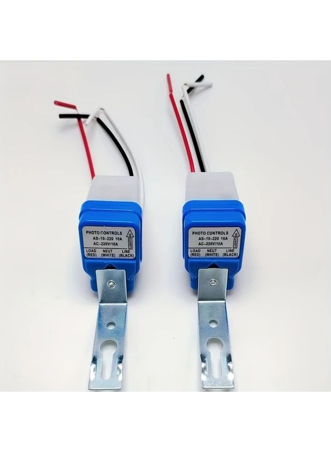 AS-10 Automatic Photocell Street Light Switch 1pc 110V And 2pc 220V 10A Photo Control Sensor - Image 3