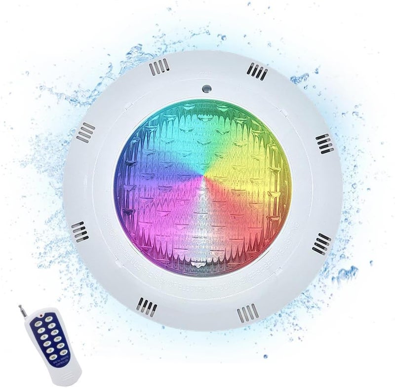 JONAS C JONAS.C 12V 45W Pool Light Underwater Color Changing LED Lights RGB IP68 Inground Swimming Pool Light with Remote - Image 1