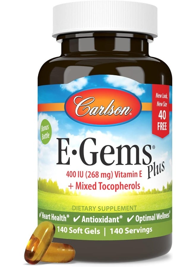 Carlson E-Gems Plus Vitamin E Soft Gels for Optimal Wellness - Image 5