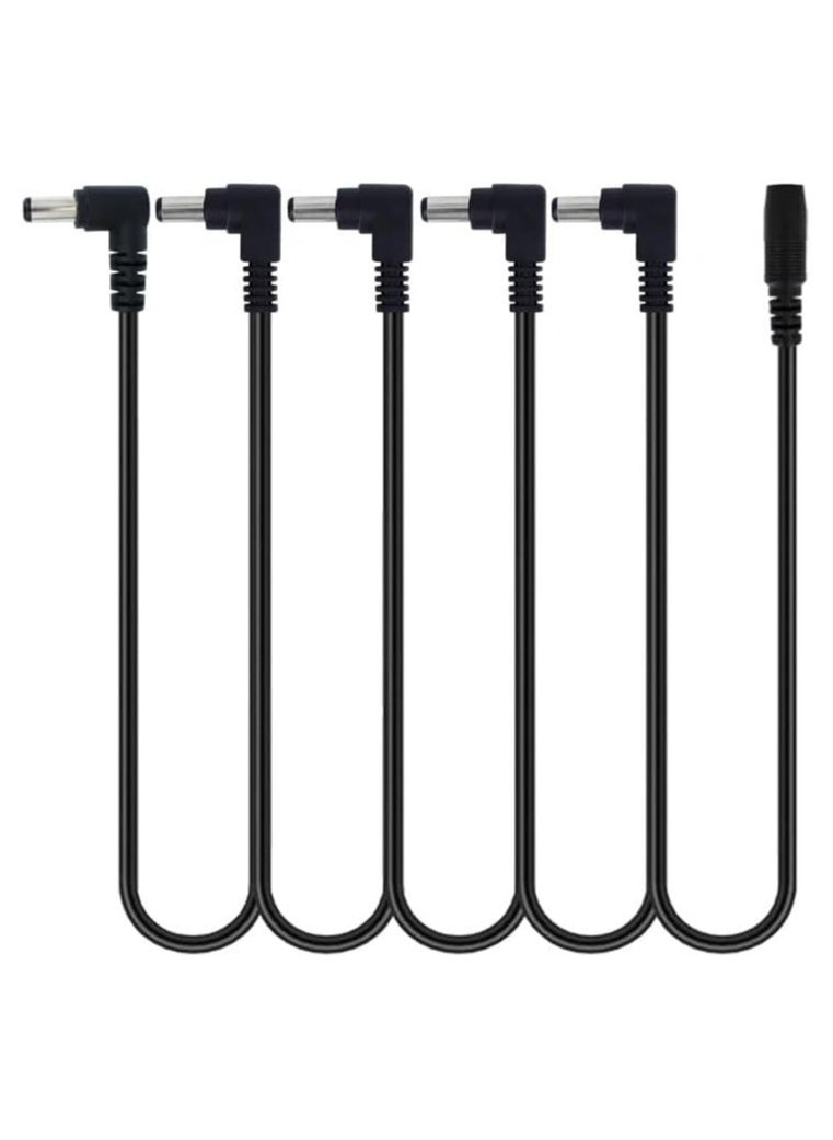 SOLDOUT Daisy Chain 1 to 3 5 6 8 Ways Guitar Effects Pedal Accessories Power Supply Cable for 9V DC Adapter Plug (5 Way)  - Image 1