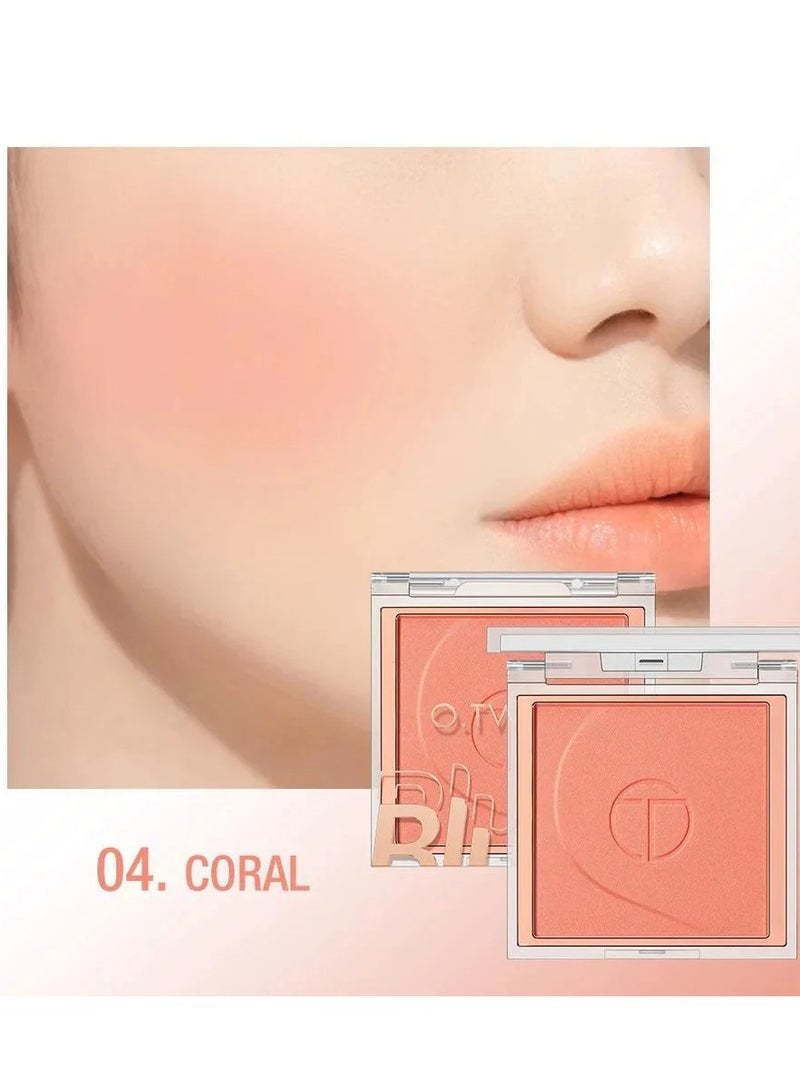O.TWO.O O2O Silky Glow Blush Powder No. 04 Coral - 5g - Image 2