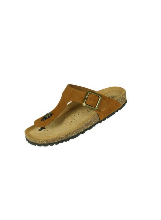 BiOCHIC - Biochic Ladies Slim Thong Sandals 012-455 230Q-Cuoio - Image 1