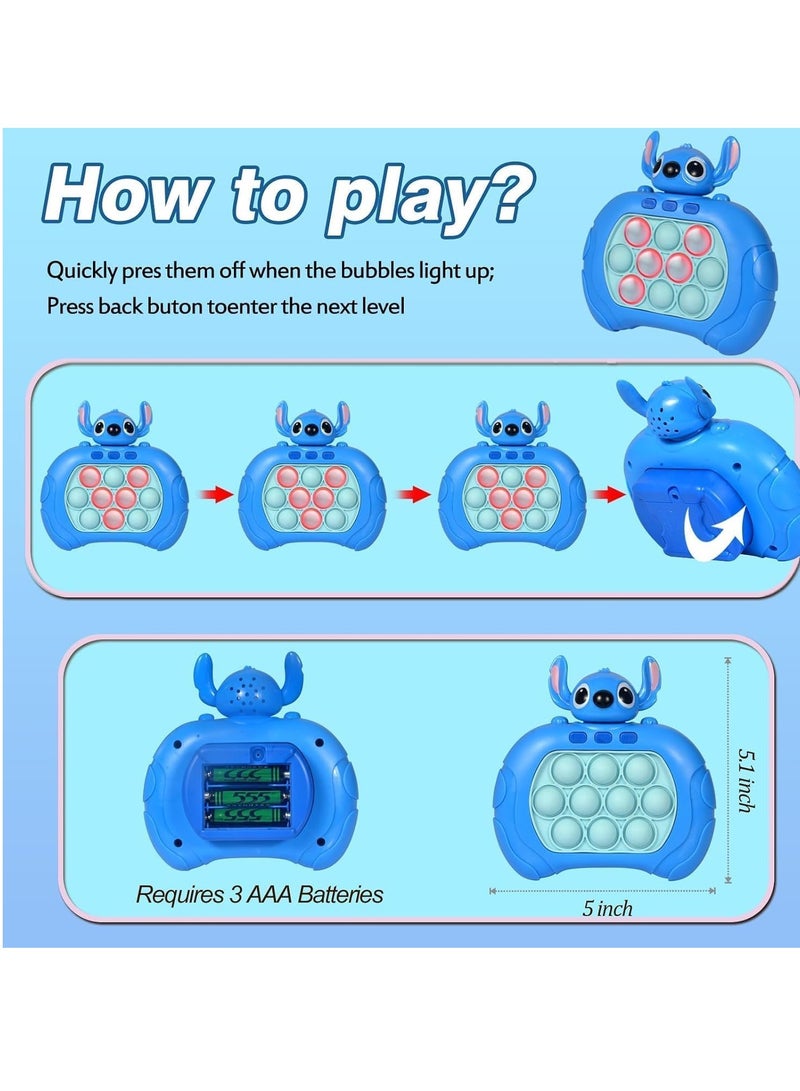 Stitch Pop Push Fidget Toy, Fast Push Bubble Game Controller, Stitch Bubble Sensory Toy, Stitch Pop Puzzle Toy Gift for Teens, Stress Relief Toys for Kids and Adults (N) - Image 2