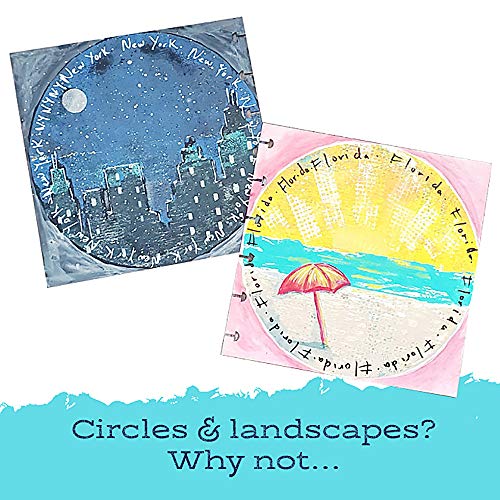 Gel Press Monoprinting Print Plate – 6” Circle Gel Plate - Printmaking Supplies - Reusable Gel Printing Plate for Press Art for Card Making, Scrapbooking, Journaling, Arts and Crafts, Home Decor - Image 3