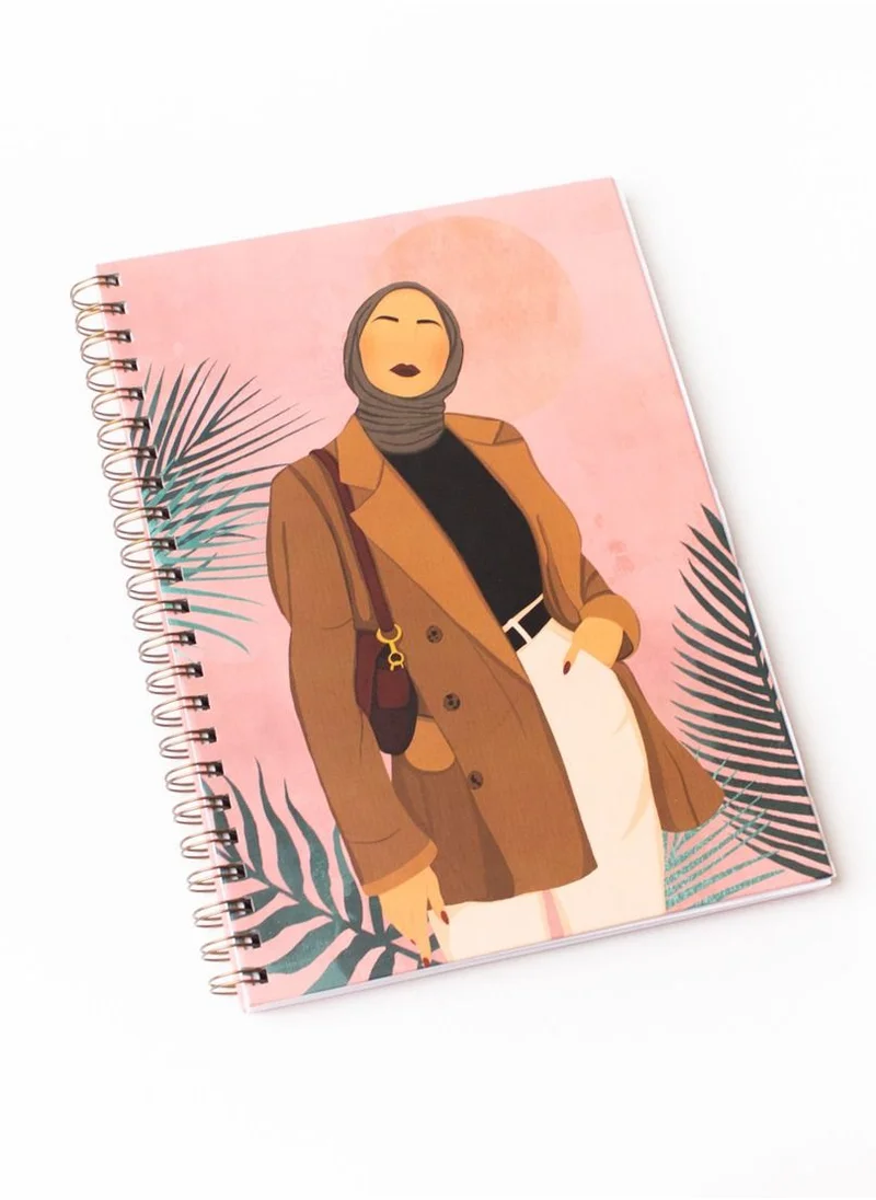 Prickly Pear The Modest Girl A4 Hardback Notebook