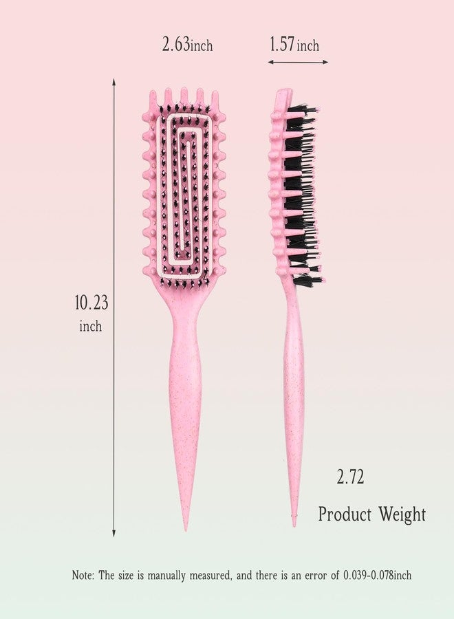 Sethe lord Detangler Brush – Curly Hair Brush for Women, Men & Kids | Flexi Vented Brush with Unique Comb Structure for Wet or Dry Strands (Blush Pink) - Image 3