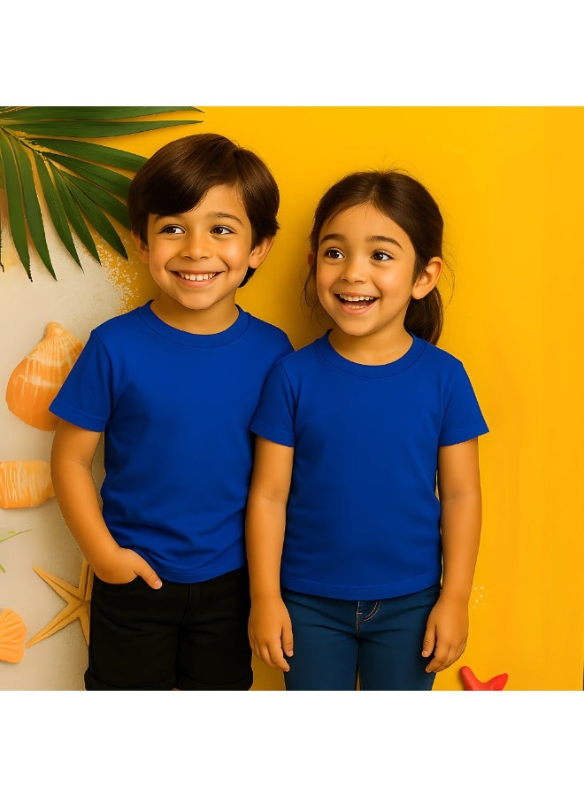 NENOUSH Kids Unisex T-Shirt For Boys & Girls | Soft Cotton Half Sleeve Tee | Comfortable Round Neck Everyday Wear | Casual Outfit For School,Play - Image 4