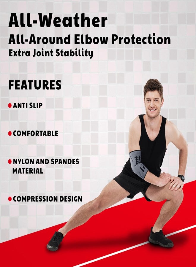 ADDMAX Elbow Support for Pain Relief | Men and Women Elbow Sleeves | Workout Gym Training Compression Brace |Large |Pack of 2 | - Image 4