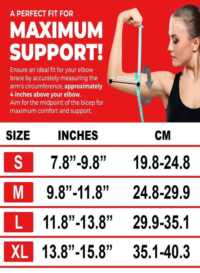ADDMAX Elbow Support for Pain Relief | Men and Women Elbow Sleeves | Workout Gym Training Compression Brace |Large |Pack of 2 | - Image 5