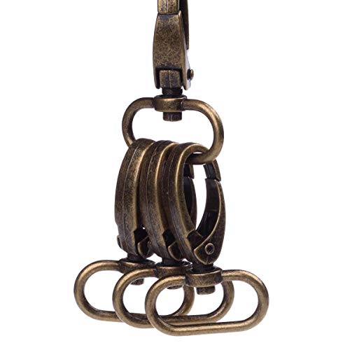 CAFORO 1-inch Antique Brass Curved Lobster Clasps Swivel Trigger Clips Snap (Pack of 20) - Image 5