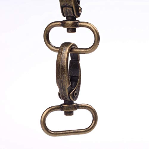 CAFORO 1-inch Antique Brass Curved Lobster Clasps Swivel Trigger Clips Snap (Pack of 20) - Image 4