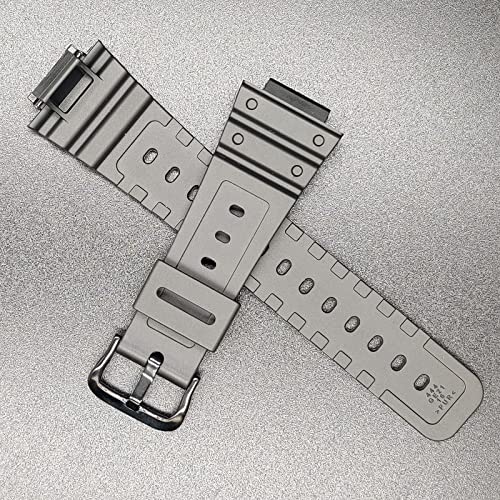 Lijinlan Resin Watch Band For Casio G-Shock DW-5600 DW-5900 DW-6100 DW-6600 DW-6900 GW-M5610 GA-110/120/300/700 GD-120/350 Watchband Replacement Strap for Gshock (Black) - Image 5
