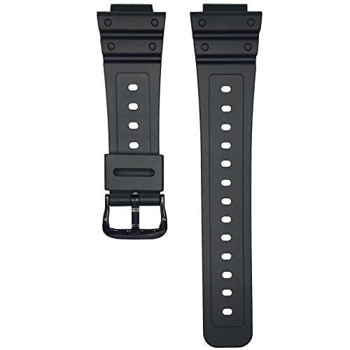 Lijinlan Resin Watch Band For Casio G-Shock DW-5600 DW-5900 DW-6100 DW-6600 DW-6900 GW-M5610 GA-110/120/300/700 GD-120/350 Watchband Replacement Strap for Gshock (Black) - Image 1