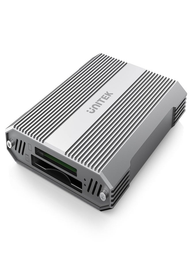 Unitek 4-in-1 CFexpress Type B/SD4.0 UHS-II & Micro SD Card Reader with USB-A Hub 10Gbps USB 3.2 Gen 2 for CFexpress Type B/SD/Micro SD 3.0/SDHC/SDXC/SDUC - Image 1