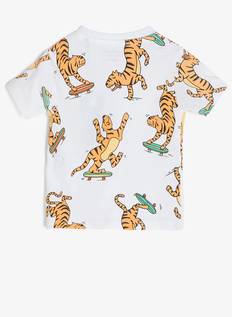 Ripples  Boys Regular Fit Tee & Shorts Set for Men | Best Price UAE