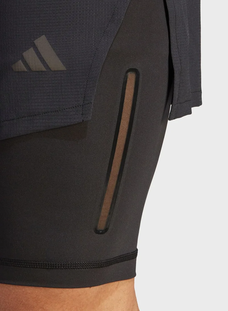 Adidas Essential Hiit 2 In 1 Shorts