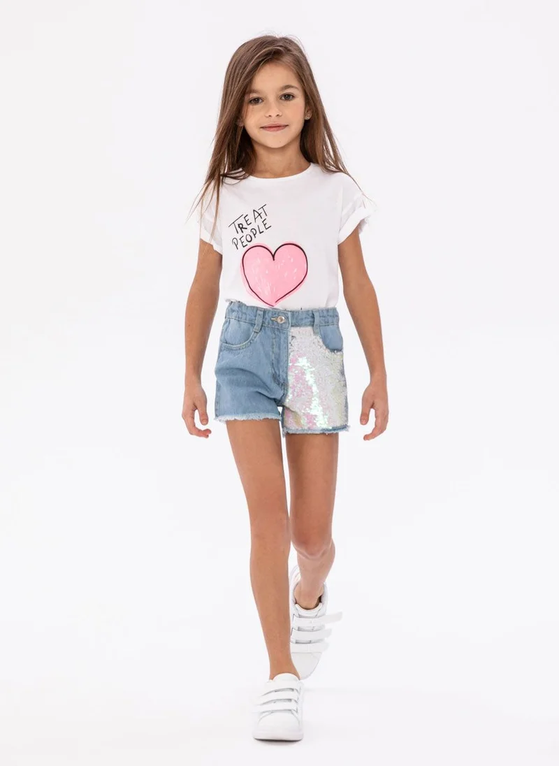 مينوتي Kids Girls Denim Short