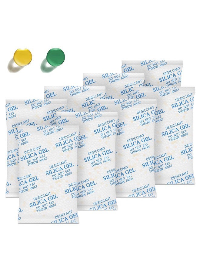 Absorbking Silica Gel Packets – 50 Gram 35 Packs Desiccant Packs, Moisture Absorbers for Food Storage with Color Indicating, Food Grade Silica Packets for Foods, Seeds, 3D Filaments, Electronics, Safes - Image 1