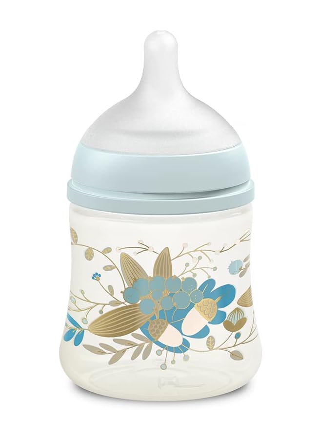 SUAVINEX Sx Pro Feeding Wide Neck Physiological Silicone Teat Bottle 0 Months 150Ml S Fs Blue Gold - Image 1