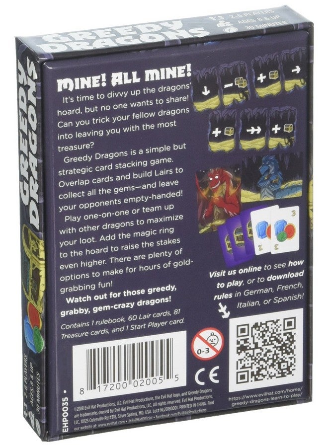 Evil Hat Productions Greedy Dragons Card-Stacking Game  - Image 2