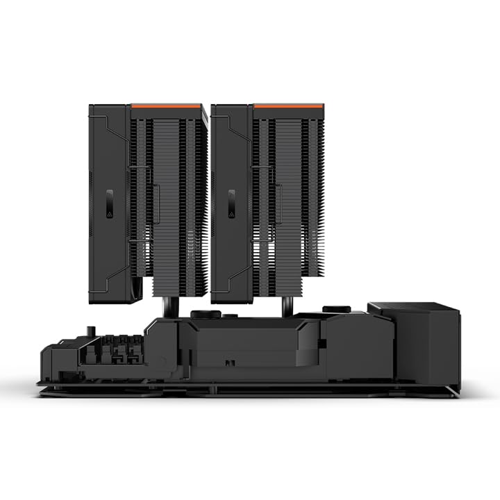 PCCOOLER CPS - RZ620 Black - 265W TDP - Dual Tower 6 * 6 Heat Pipe CPU Air Cooler with Adjustable PWM Three Mode Fans - Air Cooler for Intel LGA 115X/1200/1700 - AMD AM3/AM4 (RZ620-BKNWNX-GL) - Image 5