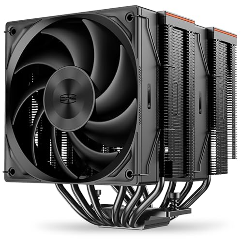 PCCOOLER CPS - RZ620 Black - 265W TDP - Dual Tower 6 * 6 Heat Pipe CPU Air Cooler with Adjustable PWM Three Mode Fans - Air Cooler for Intel LGA 115X/1200/1700 - AMD AM3/AM4 (RZ620-BKNWNX-GL) - Image 1