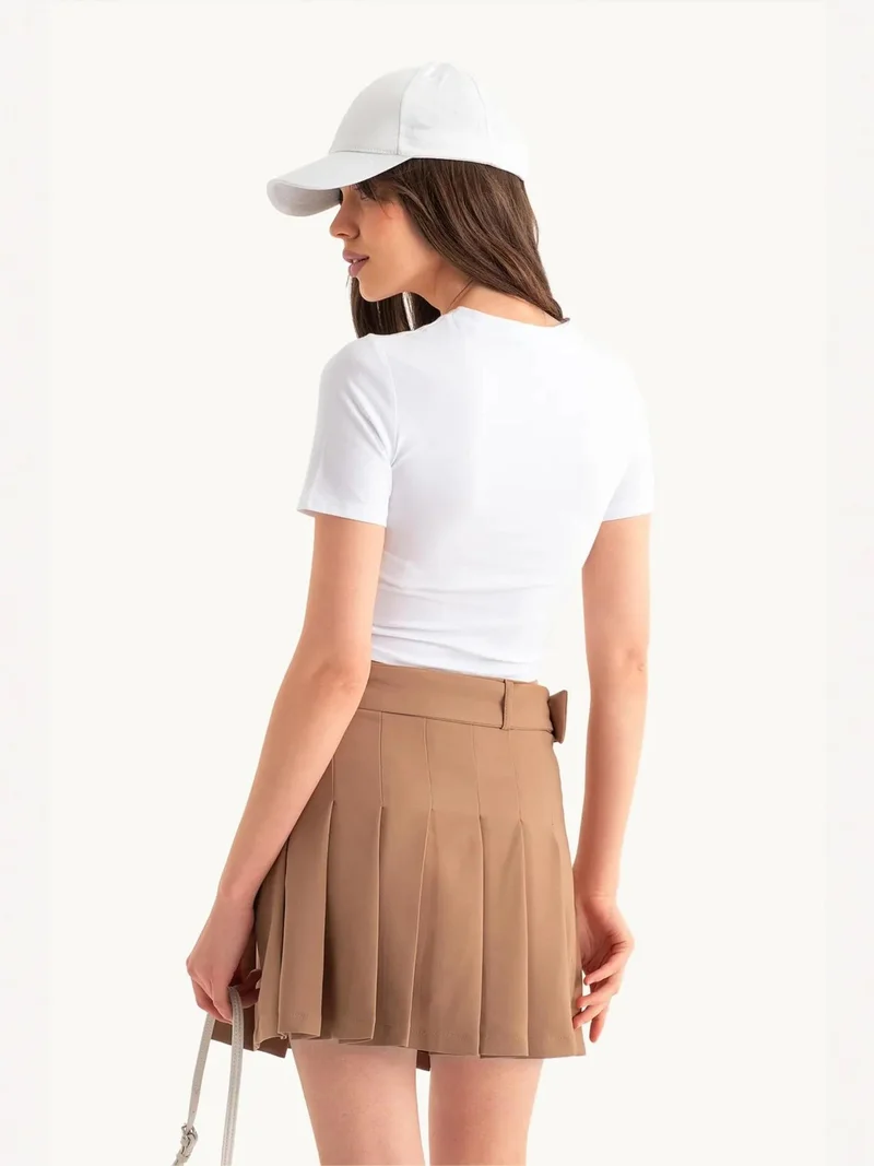 HICCUP Crew Neck Basic Crop top