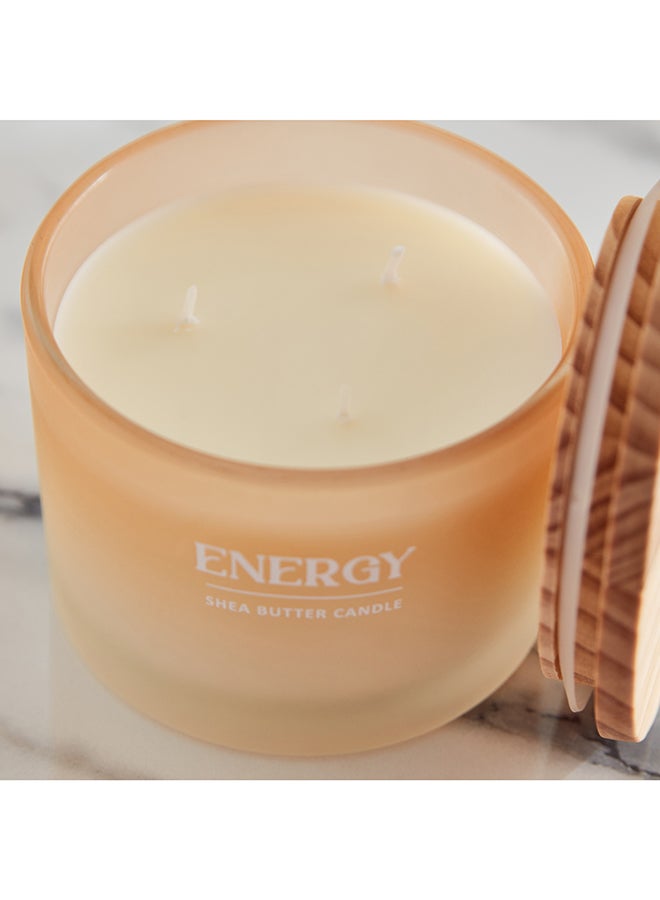 Home Box Nourish Energy Jar Candle with Wooden Lid 292 g  - Image 3