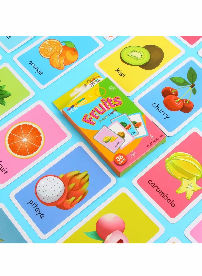 Y&D Educational Cards, 36 Pcs Double Sided Flashcards - Image 4