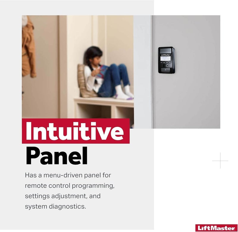 LiftMaster 880LM Motion - Only Works with LiftMaster Security+ 2.0 Garage Door Openers - Detecting Control Panel - Features Menu-Driven Panel and Timer-to-Close - Image 3