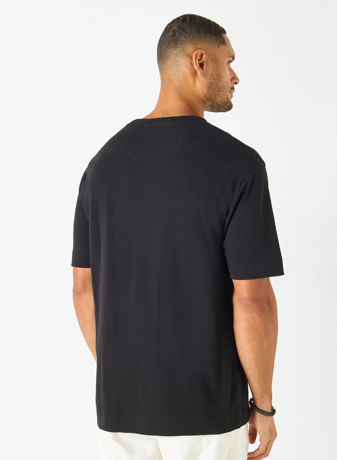 Iconic Iconic Textured Oversized T-shirt