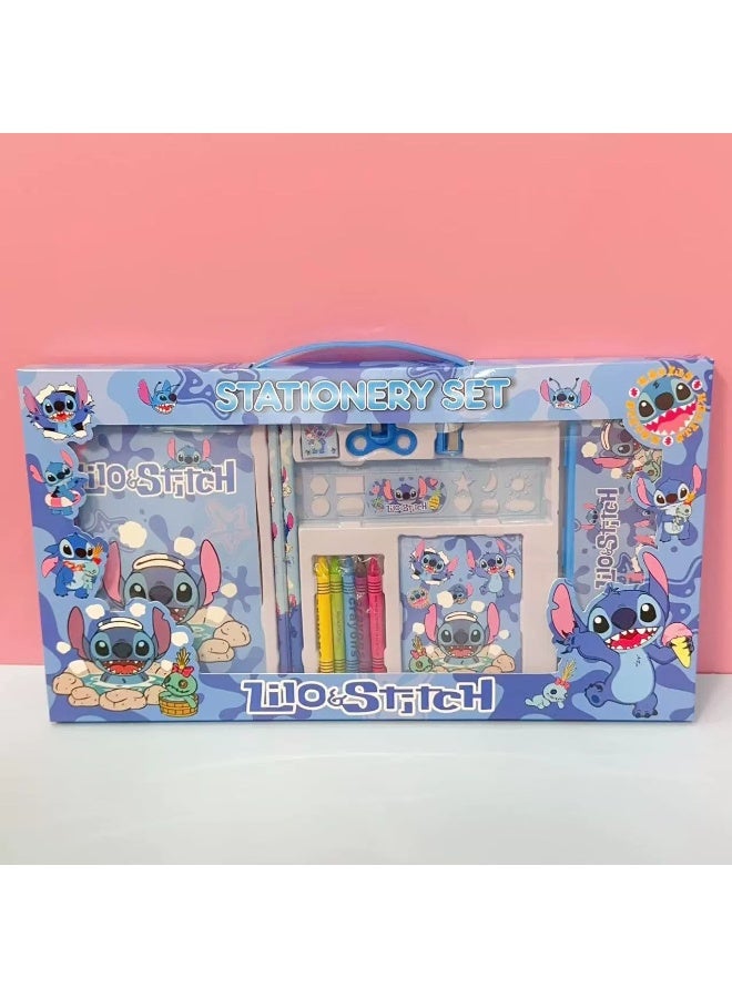 Lilo and Stitch Themed All-in-One Stationery Bag Set for Kids with School Supplies