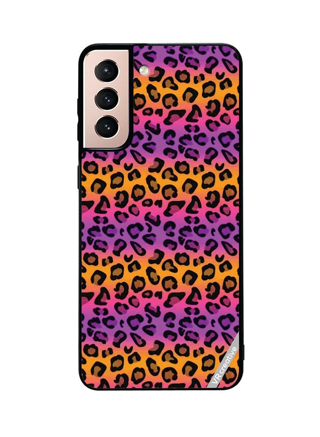 VR CREATIVE Protective Case Cover For Samsung Galaxy S21 Plus 5G Leopaeerd Design Multicolour - Image 1