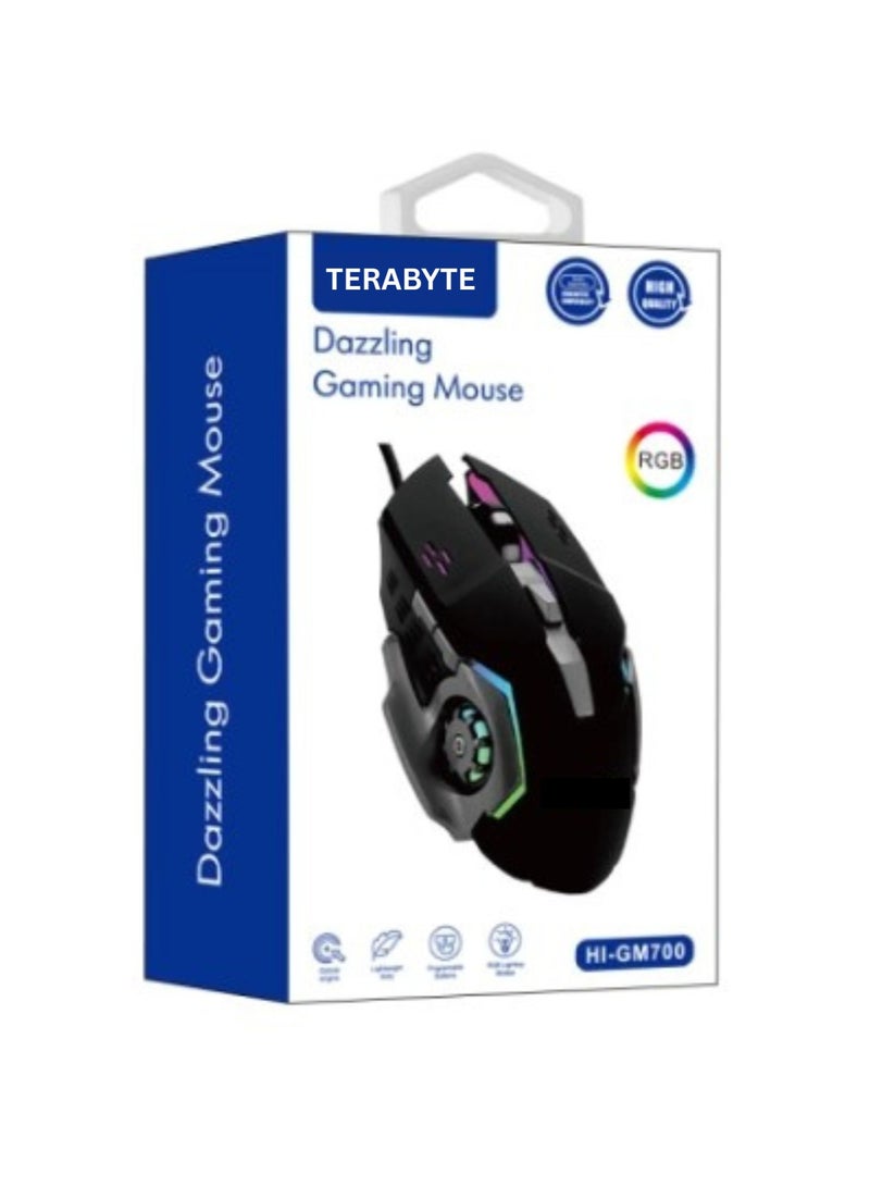 Terabyte Wired Gaming Mouse,RGB Backlight, Lightweight and Ergonomic - Image 1