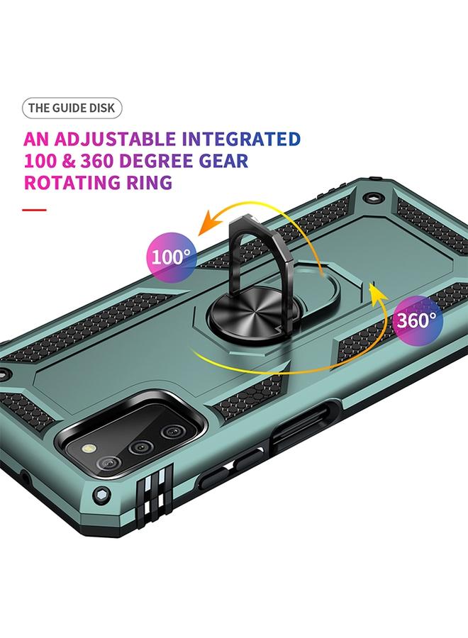 S-TOP Case For Samsung Galaxy A03s 166mm Version Shockproof TPU + PC Protective Case with 360 Degree Rotating Holder - Image 3