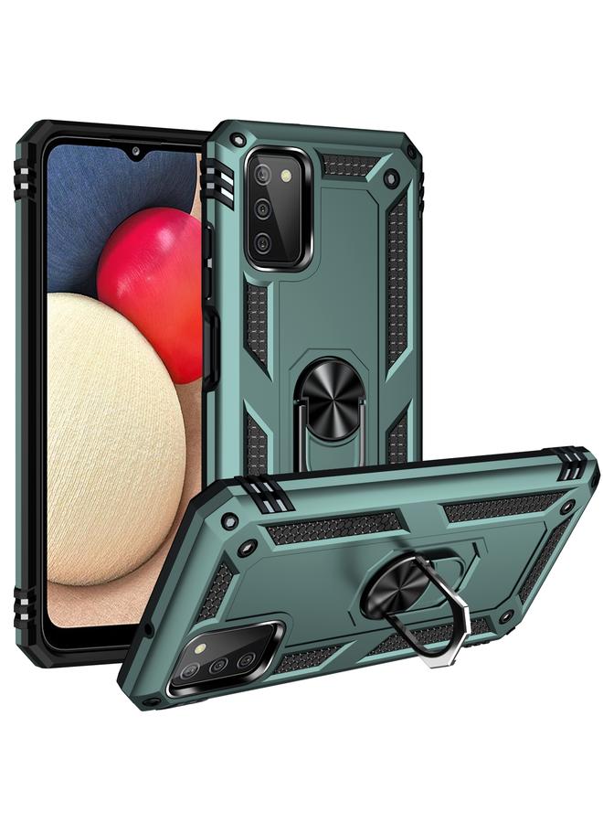 S-TOP Case For Samsung Galaxy A03s 166mm Version Shockproof TPU + PC Protective Case with 360 Degree Rotating Holder - Image 1