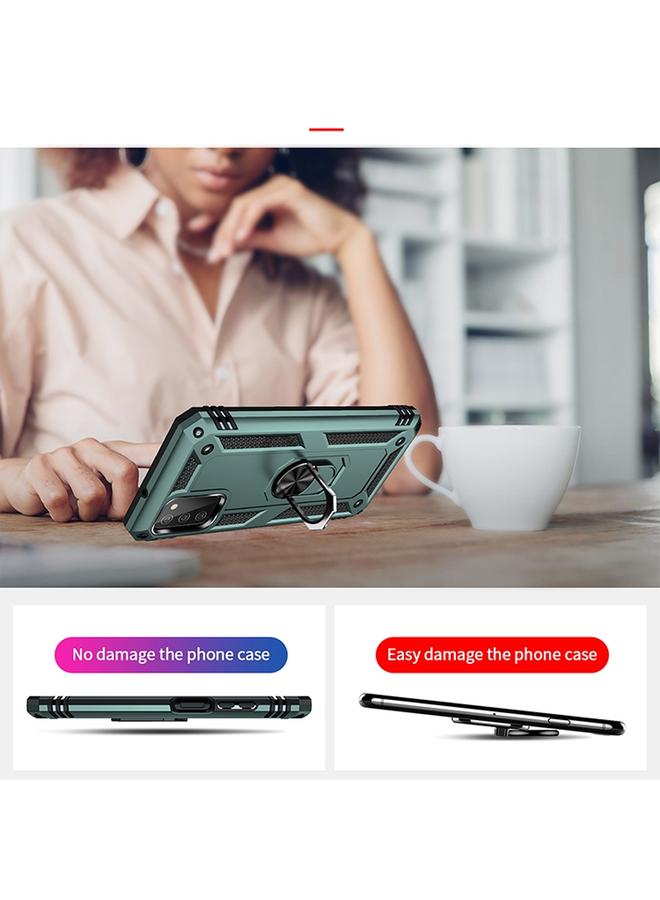 S-TOP Case For Samsung Galaxy A03s 166mm Version Shockproof TPU + PC Protective Case with 360 Degree Rotating Holder - Image 5