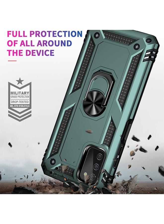 S-TOP Case For Samsung Galaxy A03s 166mm Version Shockproof TPU + PC Protective Case with 360 Degree Rotating Holder - Image 4