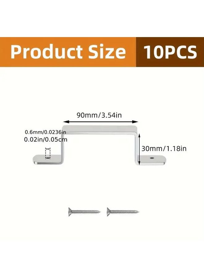Galvanized Steel Fence Post Safety Bracket 90x30mm For 4 Inch Concrete Wooden Piers - Image 1