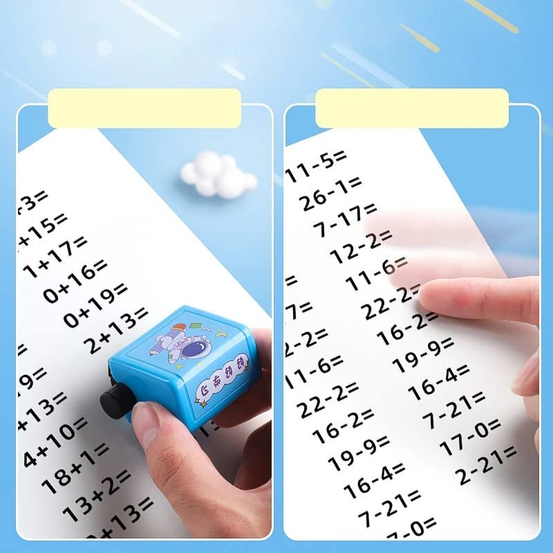VGRASSP Addition Mathematics Exercise Sum Assignment Roller Stamp for Teachers Parents and Kids - Excellent Educational Aid to Accelerate Learning - Image 4