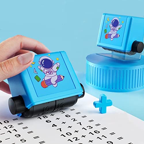 VGRASSP Addition Mathematics Exercise Sum Assignment Roller Stamp for Teachers Parents and Kids - Excellent Educational Aid to Accelerate Learning - Image 1