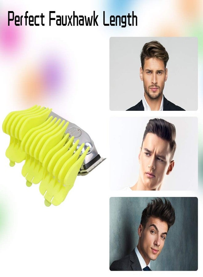 CR8GR8 Professional Hair Clipper Combs Guides, Hair Clipper Guards 1 & 1/4" 1 & 1/2" 2", Mega NO.16 NO.12 NO.10 fits for Most Wahl Clippers(Yellow) - Image 3