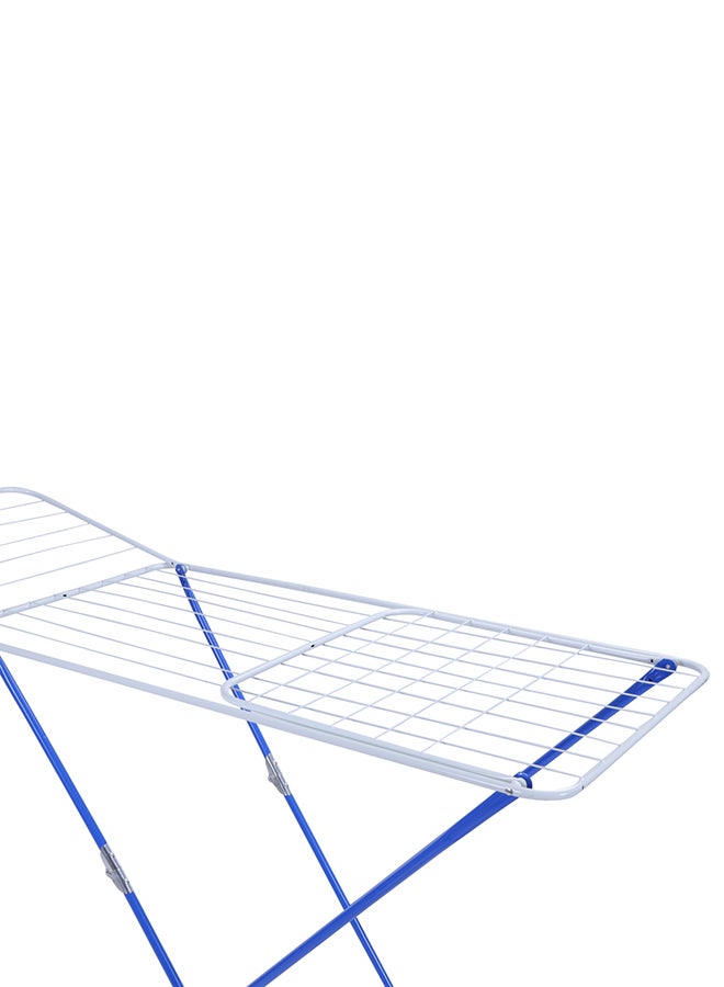 Royalford Versatile Multipurpose Adjustable Foldable Large Cloth Airer White Line/ Blue Boarder - Image 3