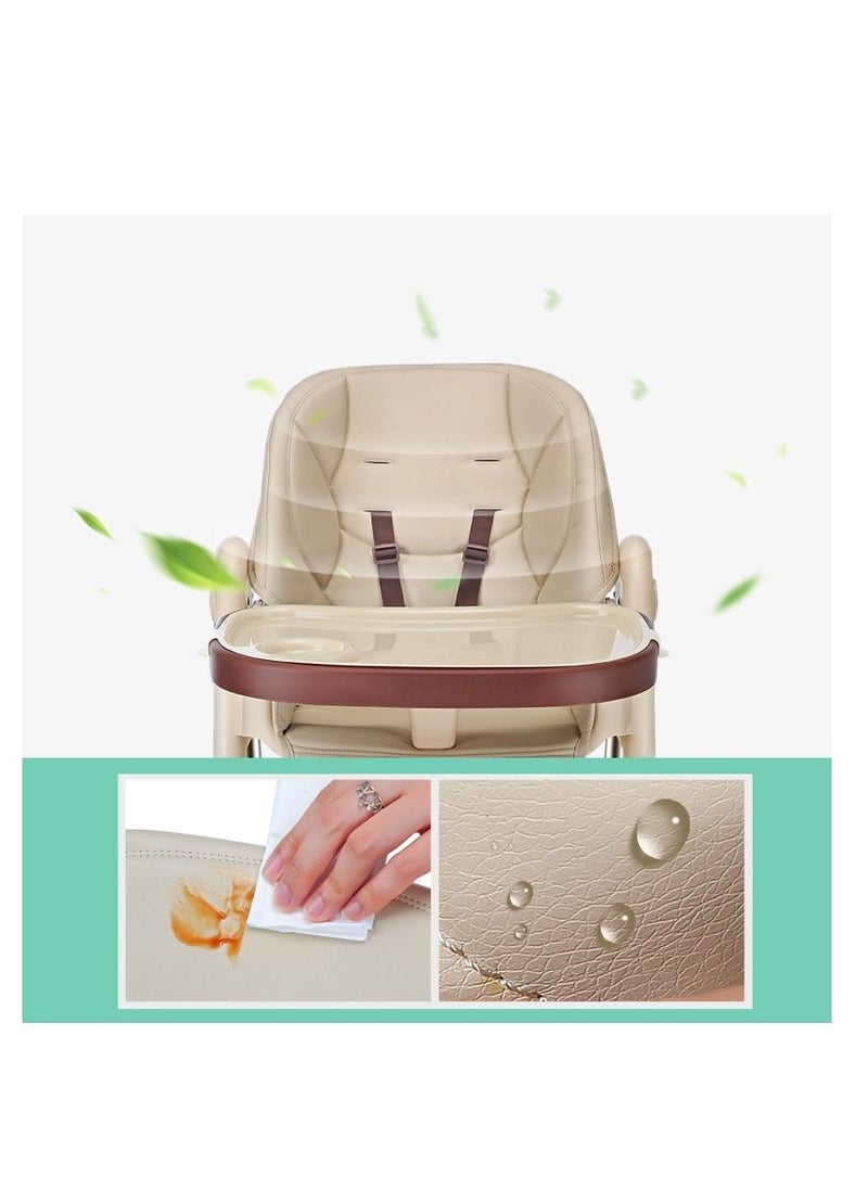 GT-Wheel 4 in 1 foldable baby high chair with wheels Convertable to infant floor seat baby booster chair for kids  - Image 4