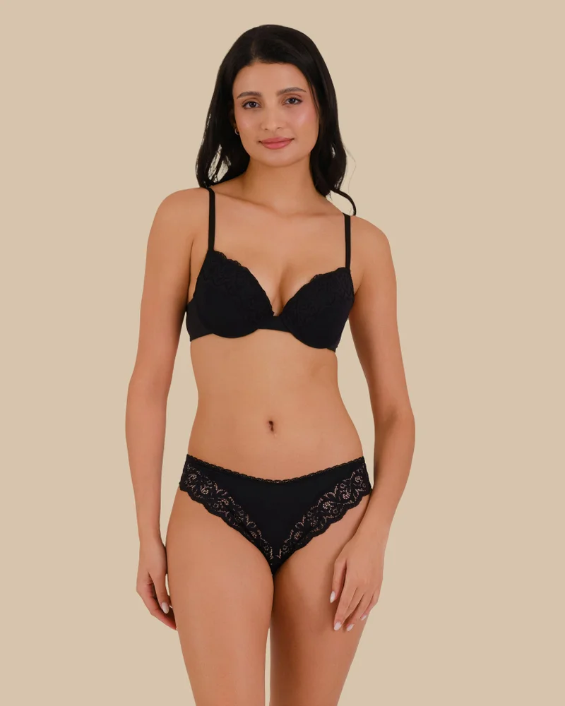 Isla & Evie Isla & Evie Beige Cheeky Rib Panties