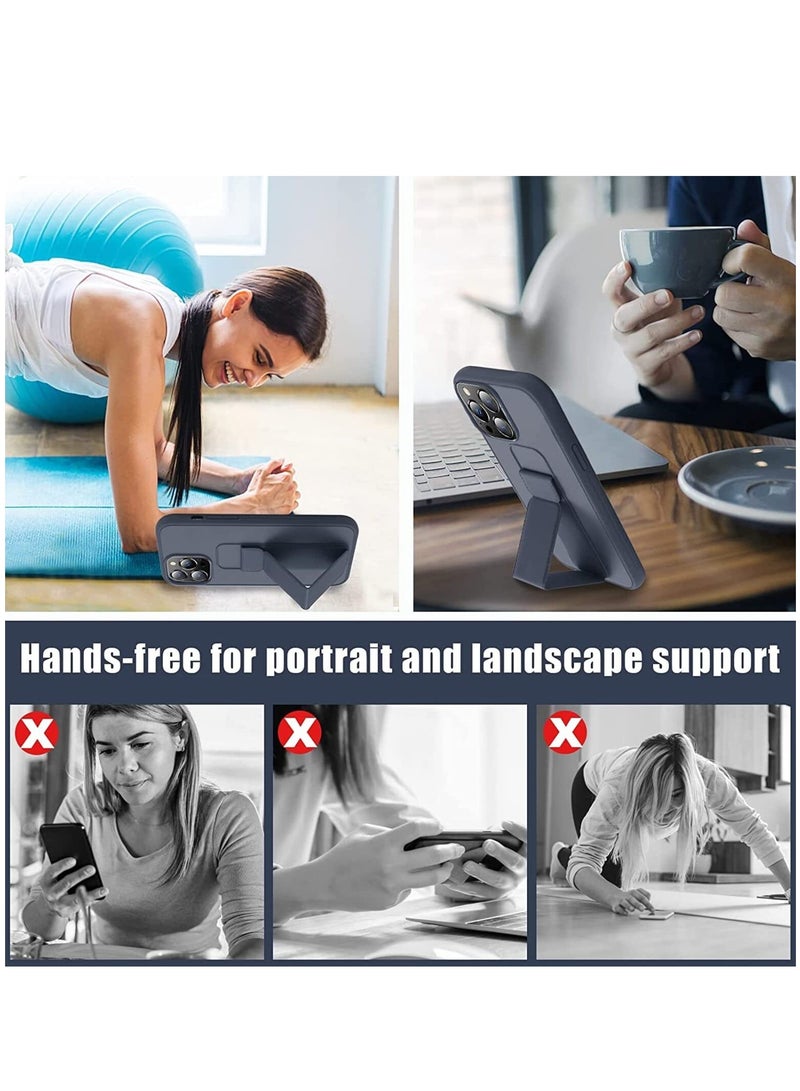 BORTONY iPhone 15 Pro Max Case Cover Finger Grip holder Phone Car Magnetic Multi function Shockproof Compatible with Apple iPhone 15 Pro Max - Image 2