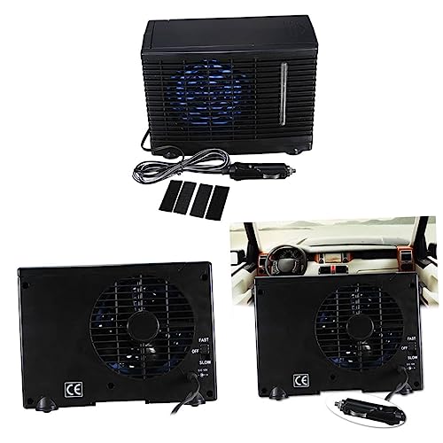 JECOMPRIS 12V Portable Air Conditioner for Car with Evaporative Cooling Fan and Cigarette Lighter Adapter Mini Air Cooler for Trucks and Boats - Image 1