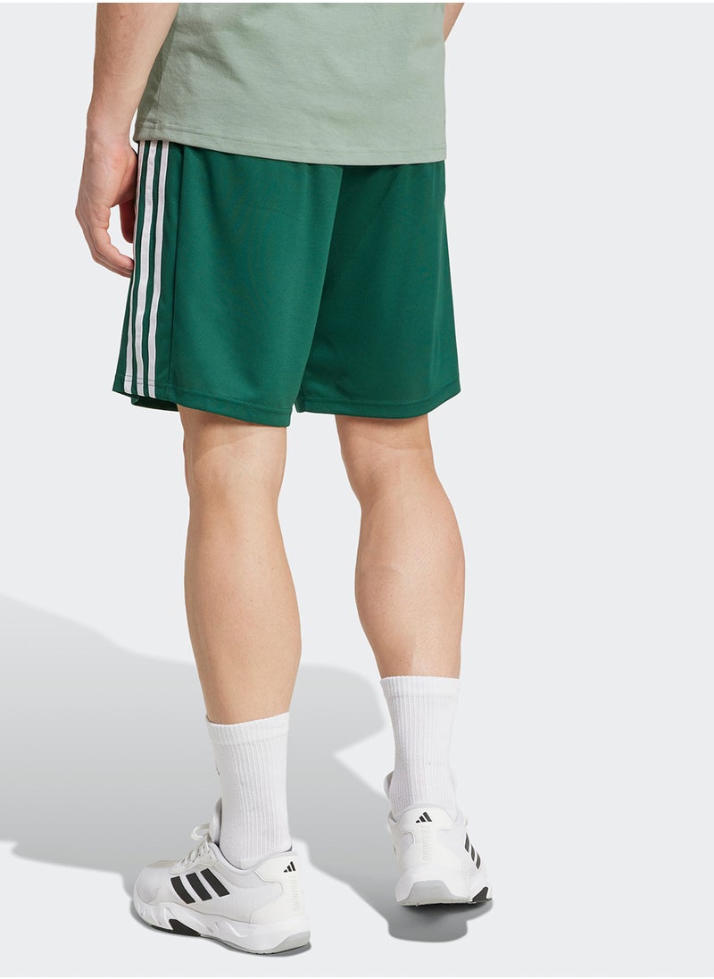 Adidas - Essential Piqué 3 Stripe Training Shorts - Image 1
