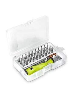 Y&D KASTWAVE Screwdriver Set, 32 in 1 Precision Magnetic Accessory Kit with Adjustable Pole & Anti-Slip Handle, Work Repair Tool for Household Appliances, Crafts DIY Projects (Green)  - Image 1