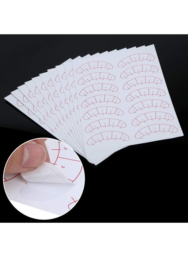 BEMLP 140 Pcs Paper Patches 3D Eyelash Under Eye Pads Patch Lash False Eyelash Extension Paper Patches Eye Tips Sticker Wraps Make Up Tools beauty eyelash sticker - Image 3